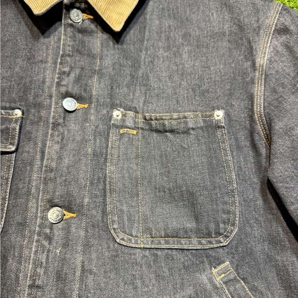 Vintage 70s-80s Polo Ralph Lauren Dungarees Blanket Lined Button Up Denim Jacket - Picture 5 of 11